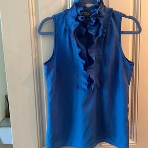 JCrew sleeveless blouse with collar